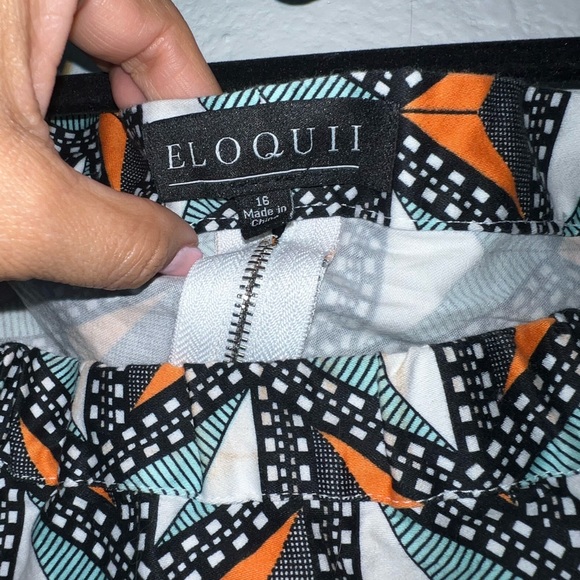 Eloquii Studio Printed Crop Multicolor Size 16 - Picture 6 of 11